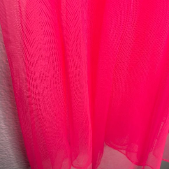 Victoria's Secret Women's Lingerie Size L Neon Pink Sleeveless Lace Baby Doll - Picture 5 of 11